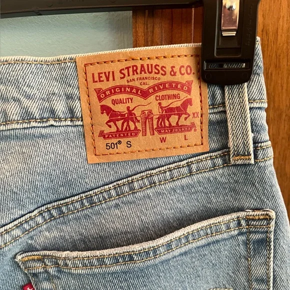 Levi’s 501 Skinny Light Wash Jeans 25W L28 - Picture 3 of 6